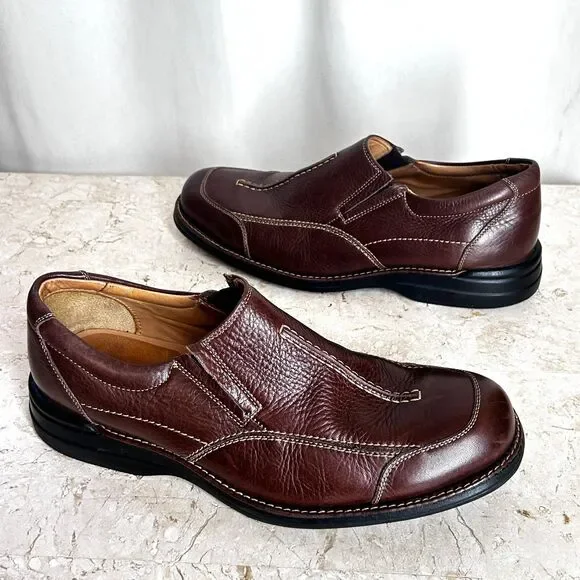 Johnston and Murphy Shoes Brown SHEEPSKIN Leather Sneaker Mens 10.5 Loafers - Picture 3 of 8